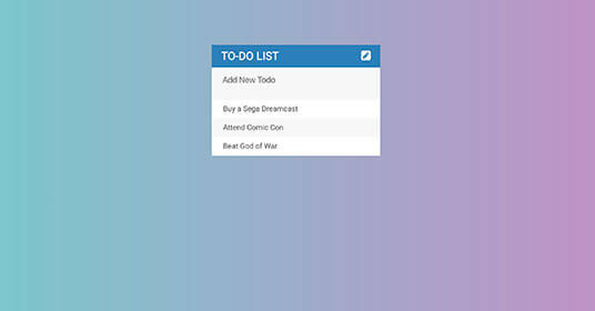 To Do List App